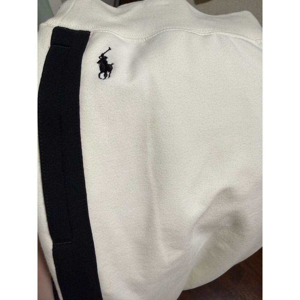 Ralph Lauren NWT Women's Tennis US Open Wide Leg Sweatpants White Sz L - Picture 8 of 9